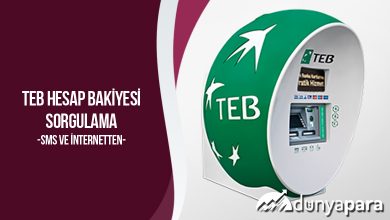 TEB Hesap Bakiyesi Sorgulama (Sms ve İnternetten)