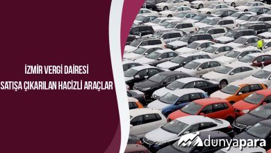 İzmir Vergi Dairesi Satışa Çıkarılan Hacizli Araçlar