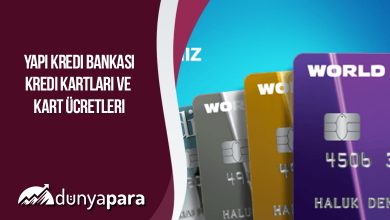 Yapı Kredi Bankası Kredi Kartları ve Kart Ücretleri